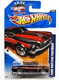 2011 Hot Wheels 89/244 - Street Beasts 9/10 - Ford Mustang Fastback (Black & Red)