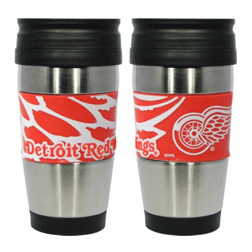 Detroit Red Wings Travel Mug: 15 oz Stainless Steel Travel Tumbler