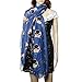 Lovely Pug Dog Printing Long Soft Voile Scarfs Scarves - Ming blue