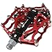 RockBros Bike Pedals Cycling Sealed Bearing Pedals (Red)