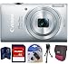 Canon PowerShot ELPH 130 IS 16.0 MP Digital Camera (Silver) + 8 GB Kit