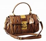 MIUMIU（ミュウミュウ） miumiu ミュウミュウ バッグ ２ＷＡＹショルダーバッグ RR1778 QI9 F0401 MATELASSE LUX カーフ （キャメル) ショルダーバッグ H29cm×W28～30cm×D12cm キャメル(miumiu00199)
