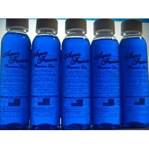 Five 4 oz Bottles of Premium Waterbed Conditioner for California King, Queen, Full or Super Single Hardside & Softside Free Flow & Waveless Water Bed Mattresses & Bladders