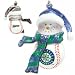 St. Louis Cardinals 2 3/4 Acrylic Striped Snowman