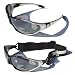 Silver Ladgecom All-Weather Sunglasses & Goggles with Head Strap for Cycling, Running & Ski Sports