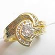 14K Yellow Gold Diamond Wedding Set
