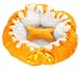 Woof Kingdom Growing Pet Mat - Expandes as your pet grows - Super soft surrounded by and out - Orange