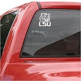 LSU Tigers 8x8 White Team Logo Decal