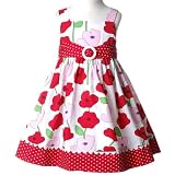 Baby Toddler Little Girls Clothes RED Spring Dress BONNIE JEAN 12M-6X