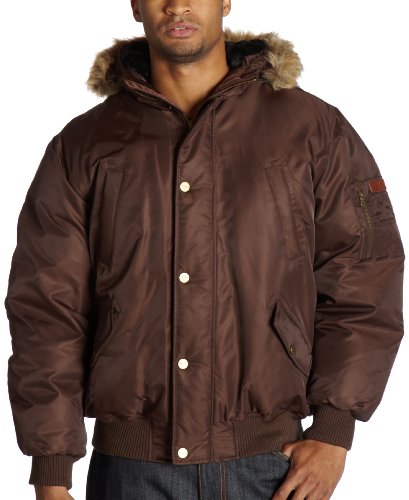 Sean John Men's Classic Faux Fur Short Snorkel Jacket