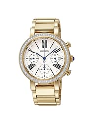 Seiko SRW014 35mm Gold Plated Stainless Steel Case Gold Plated Stainless Steel Hardlex (used for Seiko only) Womens Watch