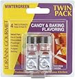 Lorann Oils Candy and Baking Flavoring Bottle (2 Pack), .125 oz, Winter Green