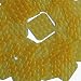 3D Yellow 30mm Rounded Square Diamond Dimensional Reflector Sequin Paillettes. Made in USA. Loose sequins for display, accents, applique, arts, crafts, and embellishment.