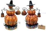 Jim Shore MALE STACKED PUMPKIN PILGRIM FIGURINE NIB