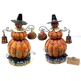 Jim Shore Stacked Pumpkin Pilgrim Patch Figurine