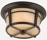Harmony Outdoor Flush Mount, 7.5 &acute; Hx14 &acute; D, IMPERIAL BRONZE - B002DZP2PI