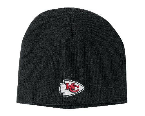 NFL Men's End Zone Uncuffed Knit Hat - K173Z (Kansas City Chiefs, One Size Fits All)