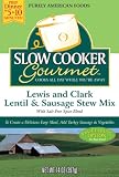 Slow Cooker Gourmet Lewis and Clark Lentil and Sausage Stew Mix, 14-Ounce Boxes (Pack of 6)