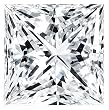 Certified Diamond (Princess, Fair cut, 1.00 carats, I color, VVS2 clarity)