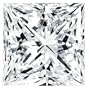 Certified Diamond (Princess, Very Good cut, .42 carats, G color, VS1 clarity)