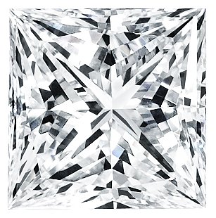 Certified Diamond (Princess, Very Good cut, 0.39 carats, G color, VS1 clarity)