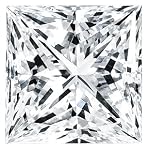 Certified Diamond (Princess, Very Good cut, .44 carats, E color, VVS2 clarity)