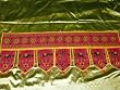 Toran Brink Pink Mirror Hand Embroidered Wall Tapestry Topper Valance
