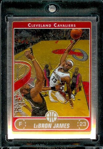 2006 07 Topps Chrome #67 LeBron James Cleveland Cavaliers Basketball Card - Mint Condition - In Protective ScrewDown Case!
