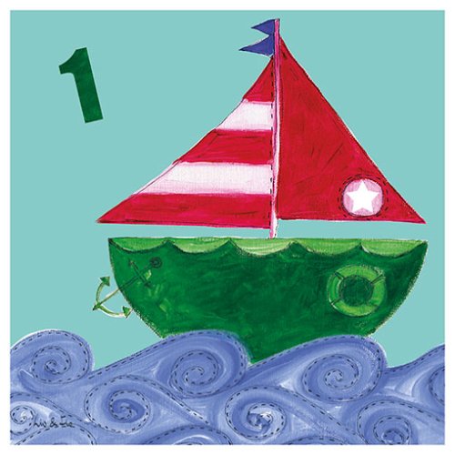 Eurographics B-LIF1014 Liv und Flo, One Ship 17 x 17 cm, Dekoboxbild (keine Einrahmung n&ouml;tig)