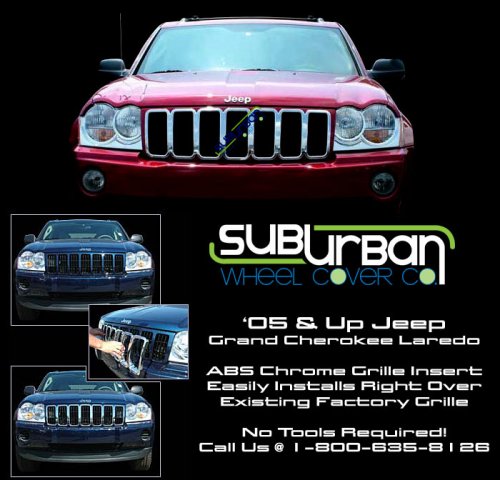 '05-07 Jeep Grand Cherokee Laredo Chrome Grille Insert