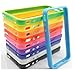 Pack of 10 X TPU Silicone Bumper Frame Case W/ Metal Buttons for iPhone 4 4G 4S - 10Pcs