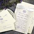 Gartner 50-Count Hand Made Paper Wedding Invitation Kit - Natural Purple Pape...