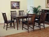 Dining Room Furniture Set in Mission Distressed Dark Oak - Powell Furniture - 405-DSET-1