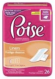 19305 Poise Liners. Very Light Absorbency, Full Case of 208, 7.5