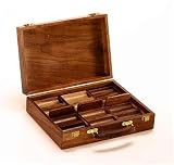 Walnut 300 Poker Chip Capacity Case