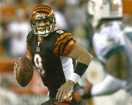 CARSON PALMER CINCINNATI BENGALS,USC TROJANS,HEISMAN,FOOTBALL,SIGNED,AUTOGRAPHED 8X10,PHOTO,COA WITH PROOF,PIC