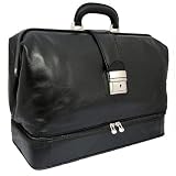 Maxwell Scott - Sac m&eacute;dical en cuir noir de luxe (DonniniL)