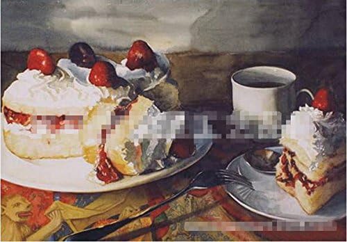 The Delicious English Afternoon Tea with Strawberry Cake Crystal Diamond Painting Nice Home Decoration