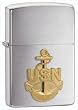 Zippo Navy Anchor Emblem Pocket Lighter