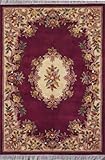 IMAGE OF Kas Opal Aubusson Eggplant 7212 5'3'' X 8' Area Rug