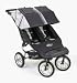City Series Double Baby Jogger Stroller with 12 Wheels (Jet Black) from The Baby Jogger