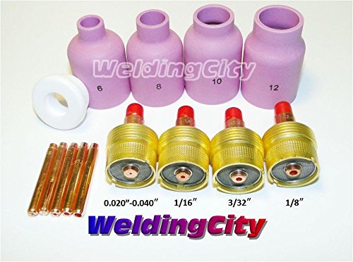 Large Diameter Gas Lens Accessory Kit 0.020