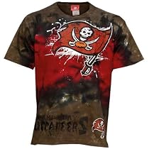Tampa Bay Buccaneers Pewter Fade Tie Dye T-shirt