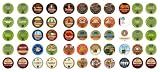 Crazy Cups Caffinated Coffee Only Sampler, Single-cup coffee pack sampler for Keurig K-Cup Brewers, 55 Count