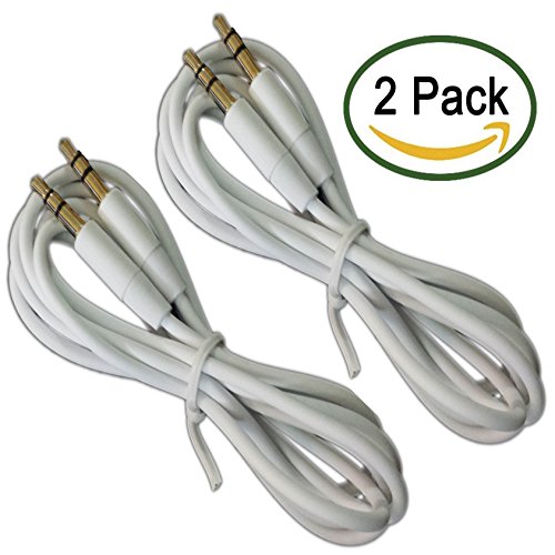 Aux Cable, tekSonicÂ® [2 Pack] Aux Cord, 3.5mm Audio Stereo Auxiliary Cable (3 Feet/1M) - Male To Male Aux Cord for Car and Home Compatible with Apple iPhone, iPod, iPad, Samsung Galaxy, Android