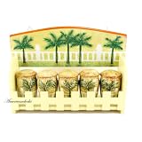 Palm Trees Wooden Spice Rack..Matching Palm tree mugs and Salt N Pepper Shakers also... by Housewares