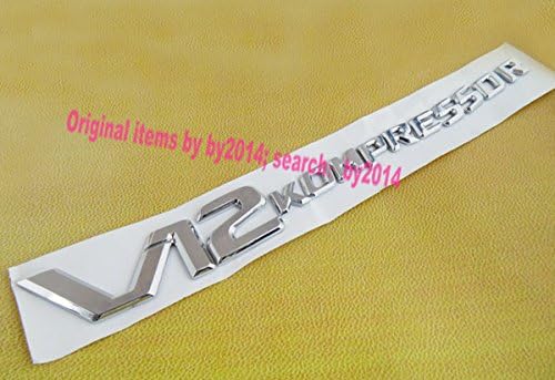 Auto Car Chrome V12 KOMPRESSOR Emblem Badge Sticker