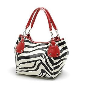 (Price/piece)Lovemautch Vogue Classical Zebra Print Leather Handbag & Shoulder Bag, Satchel Bag, 4 Colors