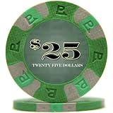 New NexGen PRO 9g Poker Chips with Double Edge Spots - 6000 Series with Dollar Denominations in Ten Colors