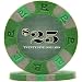 New NexGen PRO 9g Poker Chips with Double Edge Spots - 6000 Series with Dollar Denominations in Ten Colors